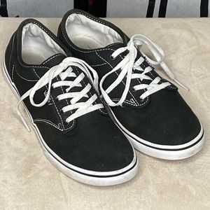 Vans black sneakers size 8.5